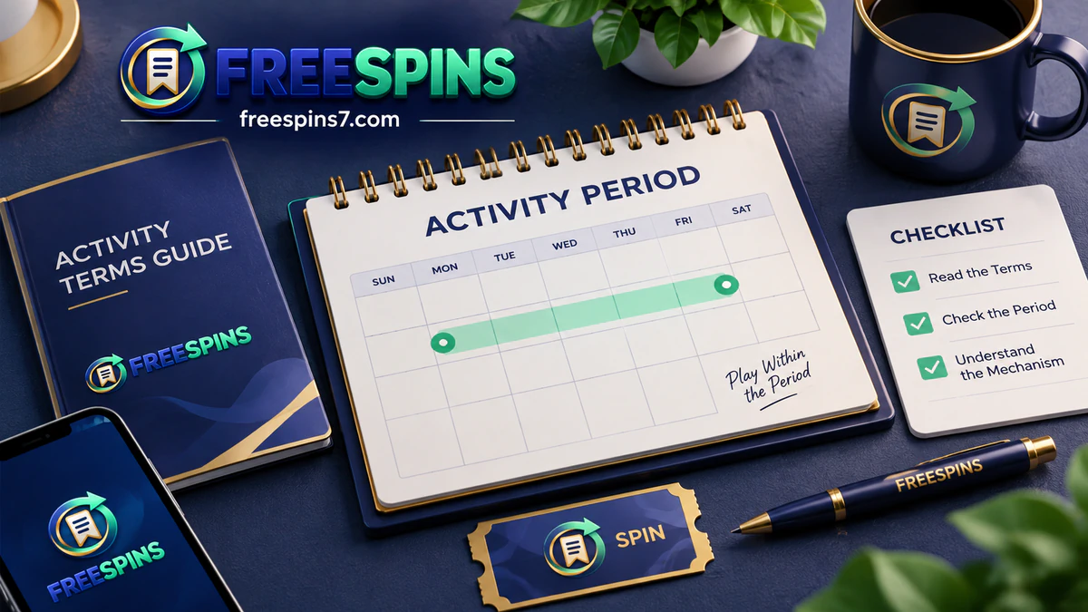 Illustration of game eligibility, stake, expiry and usage conditions for free spins