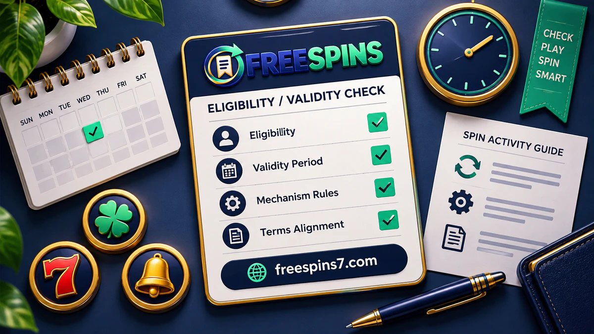 Illustration showing free spin winnings moving through a wagering process toward possible conversion