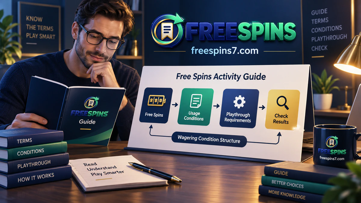 Free spins terms and conditions guide showing wagering requirements and promotional balance restrictions